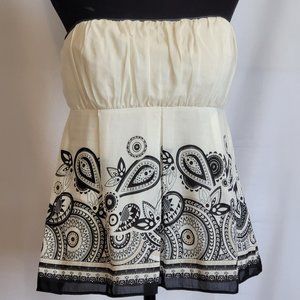 WHBM Strapless Blouse Sz 12